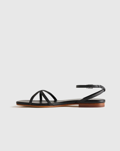 Italian Leather Ankle Strap Sandal - US 0471