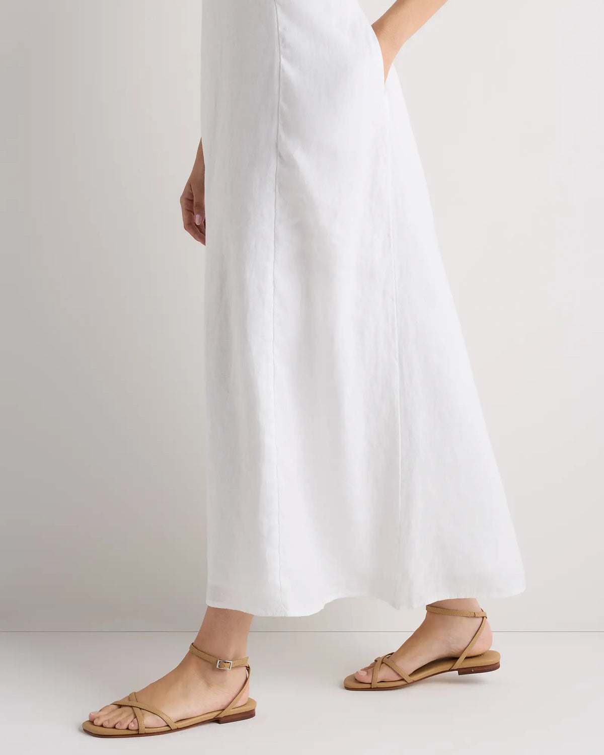 Italian Leather Ankle Strap Sandal - US 6271