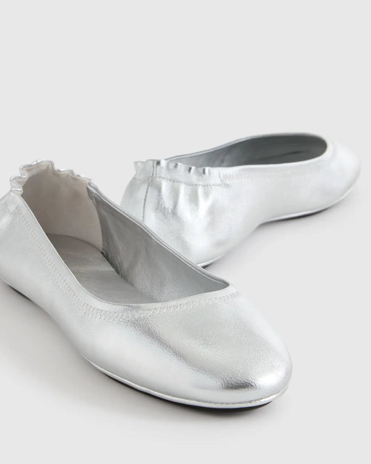 Italian Leather On-The-Go Ballet Flat - US 9829