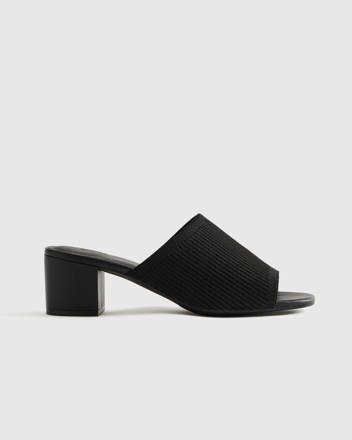 Italian Leather & Eco Knit Heeled Mule - US 9051