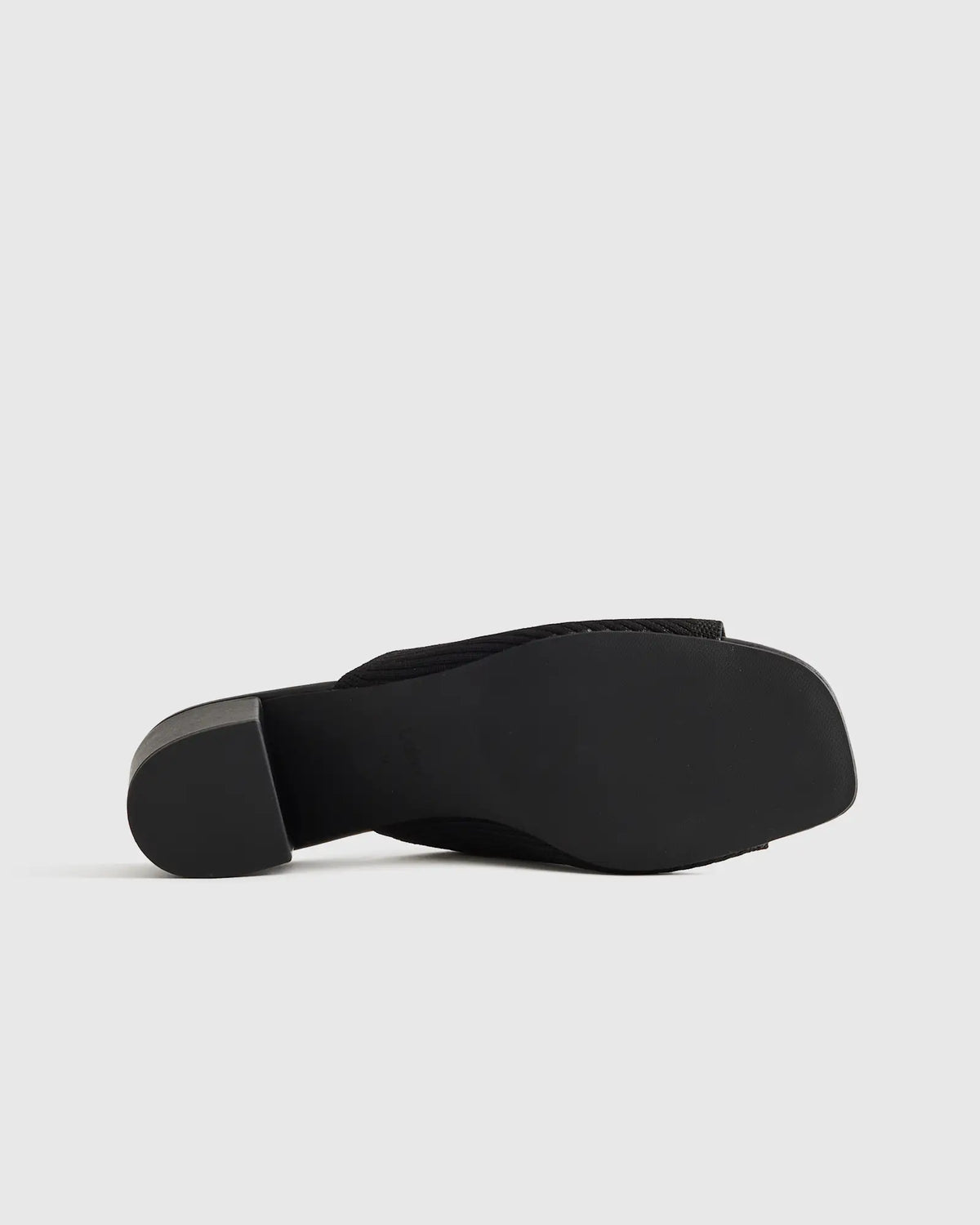 Italian Leather & Eco Knit Heeled Mule - US 9051