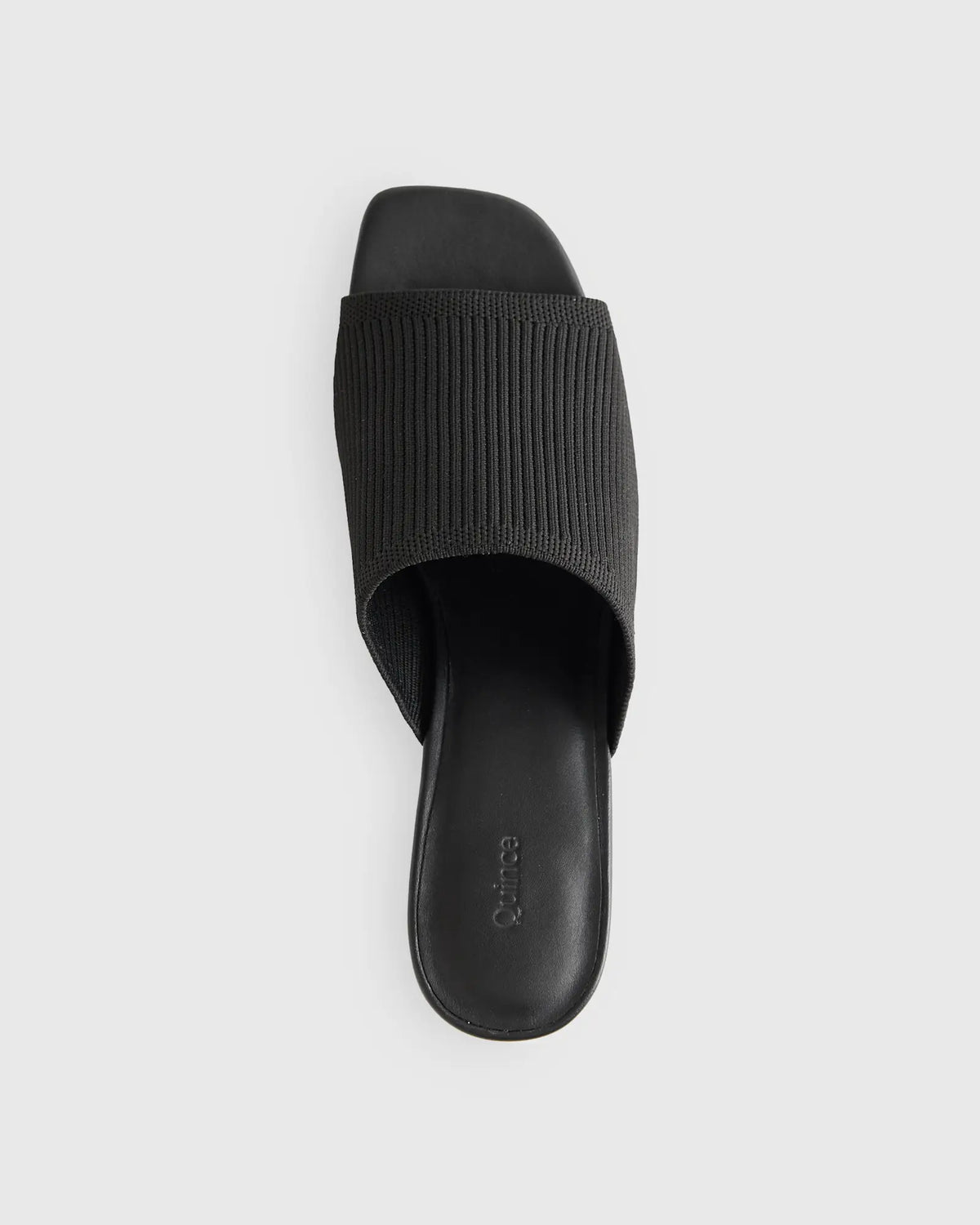 Italian Leather & Eco Knit Heeled Mule - US 9051