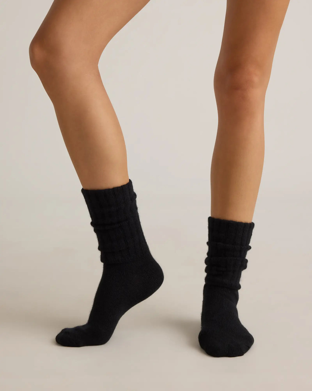 Mongolian Cashmere Slouch Sock - US 6327
