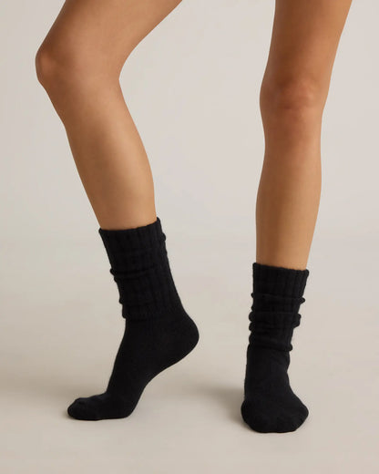 Mongolian Cashmere Slouch Sock - US 6327