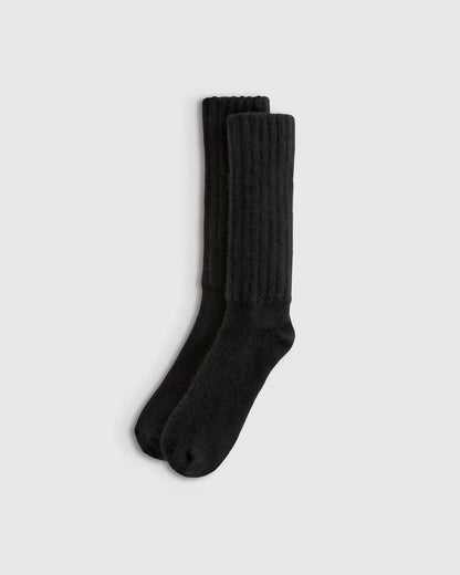 Mongolian Cashmere Slouch Sock - US 6327