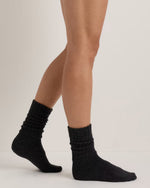 Mongolian Cashmere Slouch Sock - US 1532