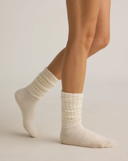 Mongolian Cashmere Slouch Sock - US 5722
