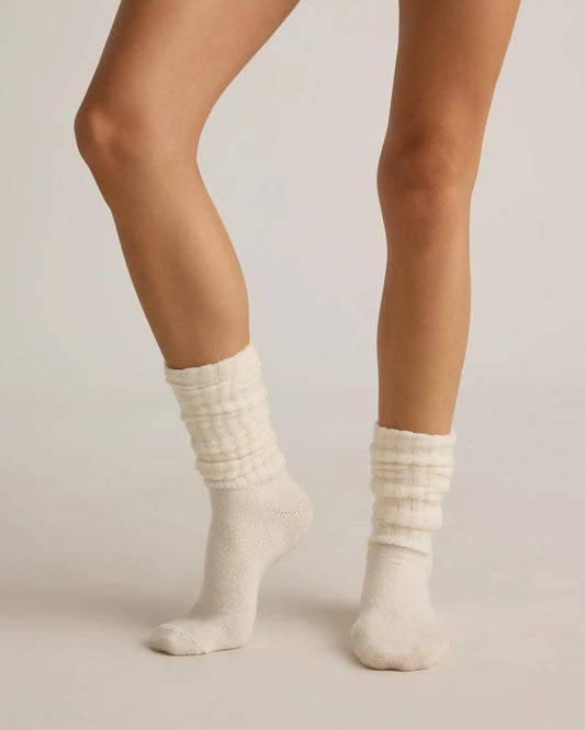 Mongolian Cashmere Slouch Sock - US 5722