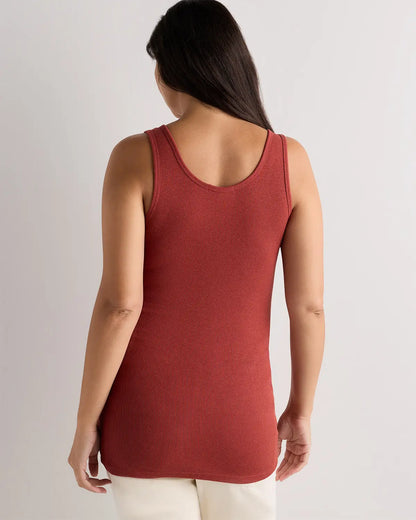 Bamboo Rib Maternity Scoop Neck Tank - US 8412