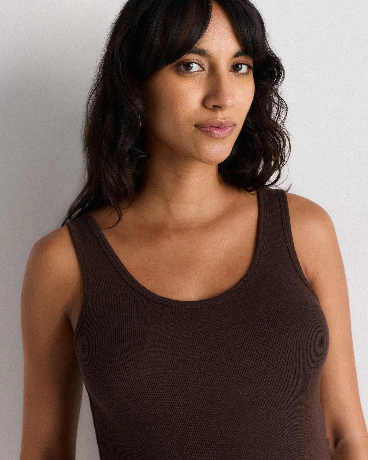 Bamboo Rib Maternity Scoop Neck Tank - US 3217
