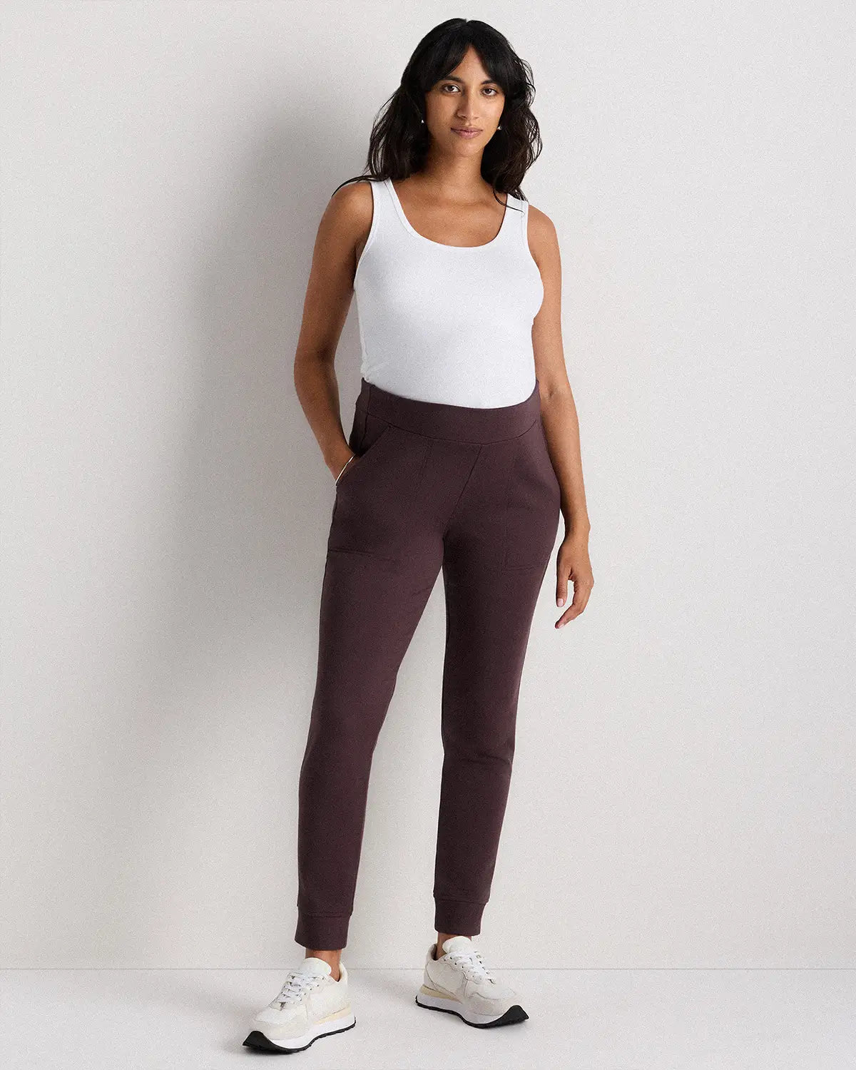 SuperSoft Fleece Maternity Joggers - US 3289