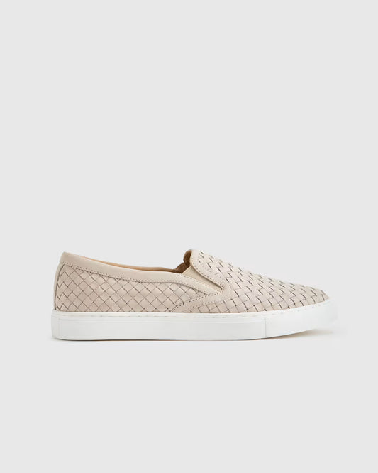 100% Handwoven Leather Slip On Sneaker - US 6743