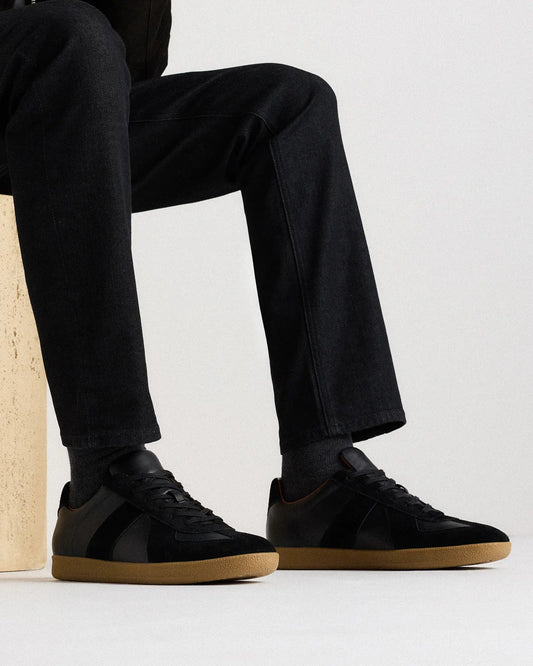 Italian Leather & Suede Lifestyle Trainer - US 8107