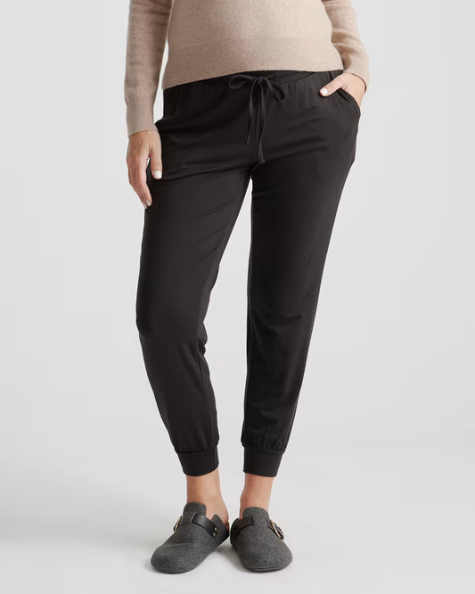 Tencel Jersey Maternity Under Belly Lounge Joggers - US 8445