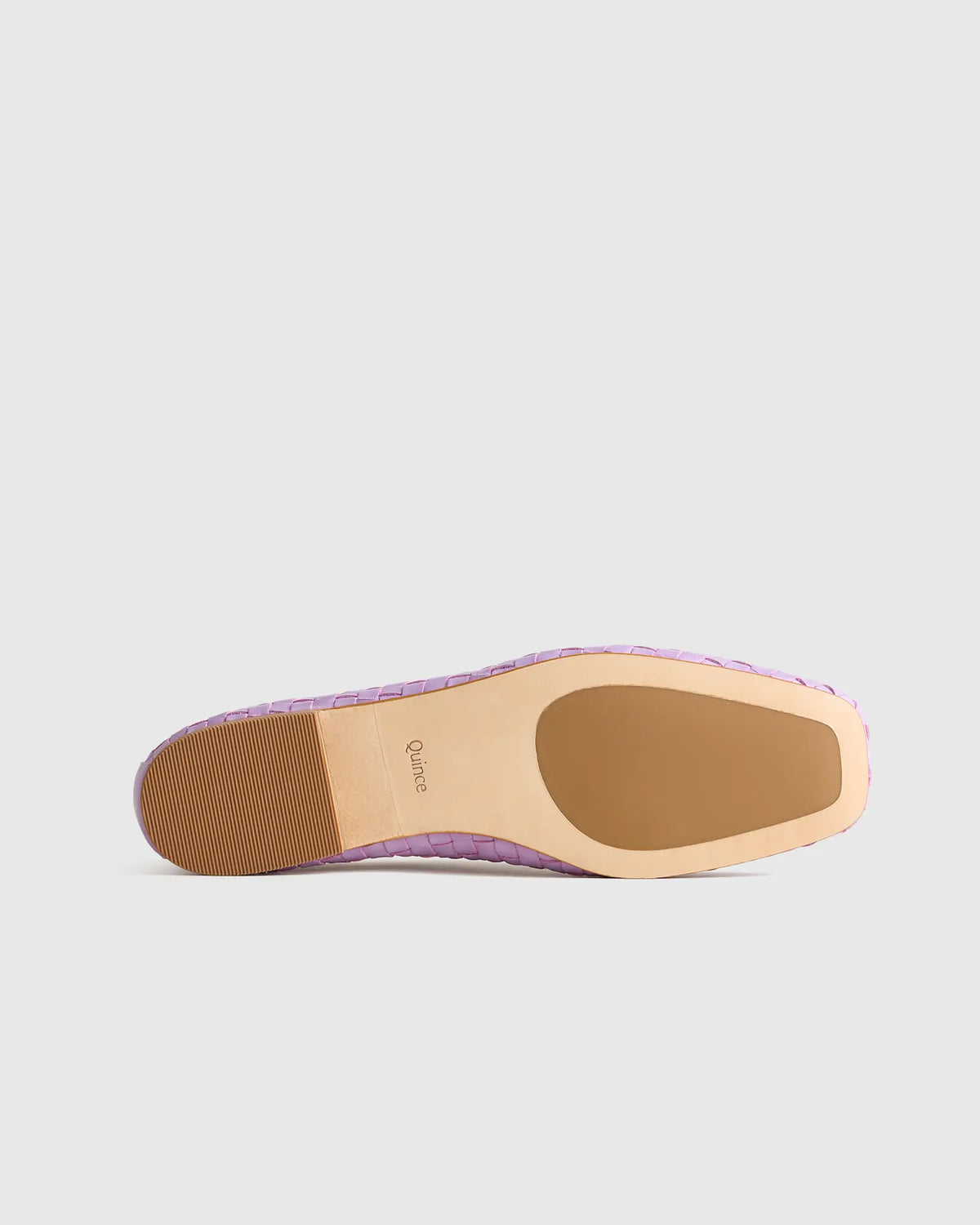 Italian Leather Handwoven Square Toe Ballet Flat - US 8650