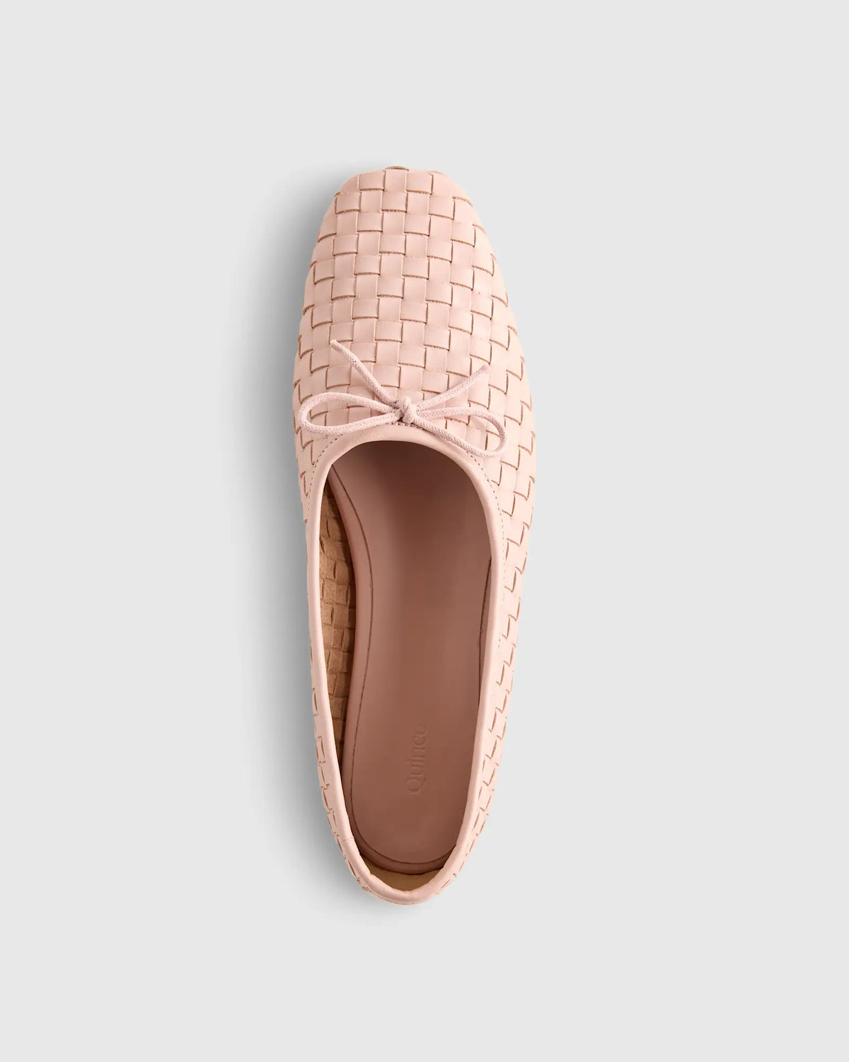 Italian Leather Handwoven Square Toe Ballet Flat - US 7263