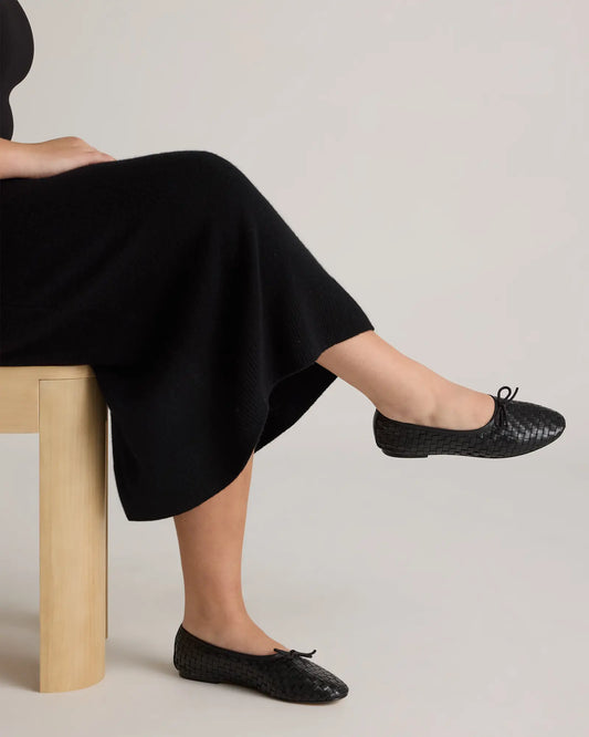 Italian Leather Handwoven Ballet Flat - US 4823