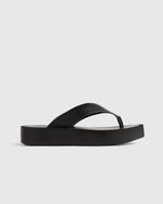 Italian Leather Thong Platform Sandal - US 2651