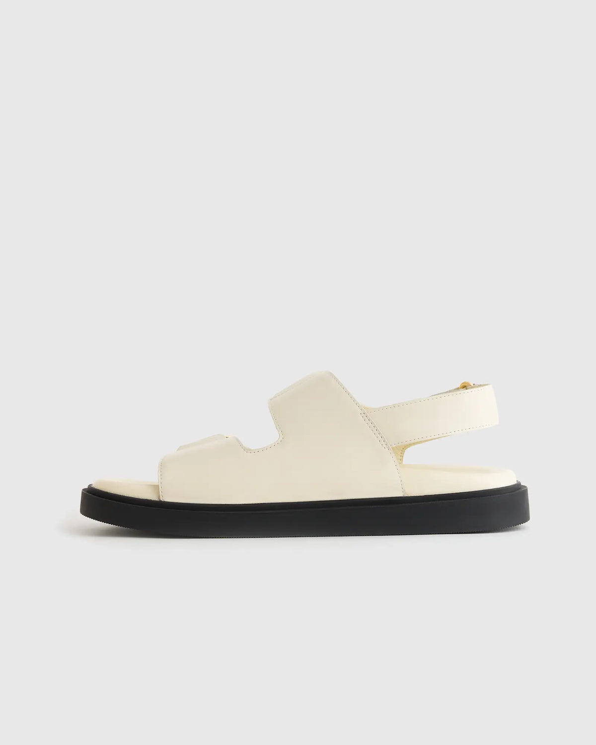 Italian Leather Double Buckle Slingback Sandal - US 6916