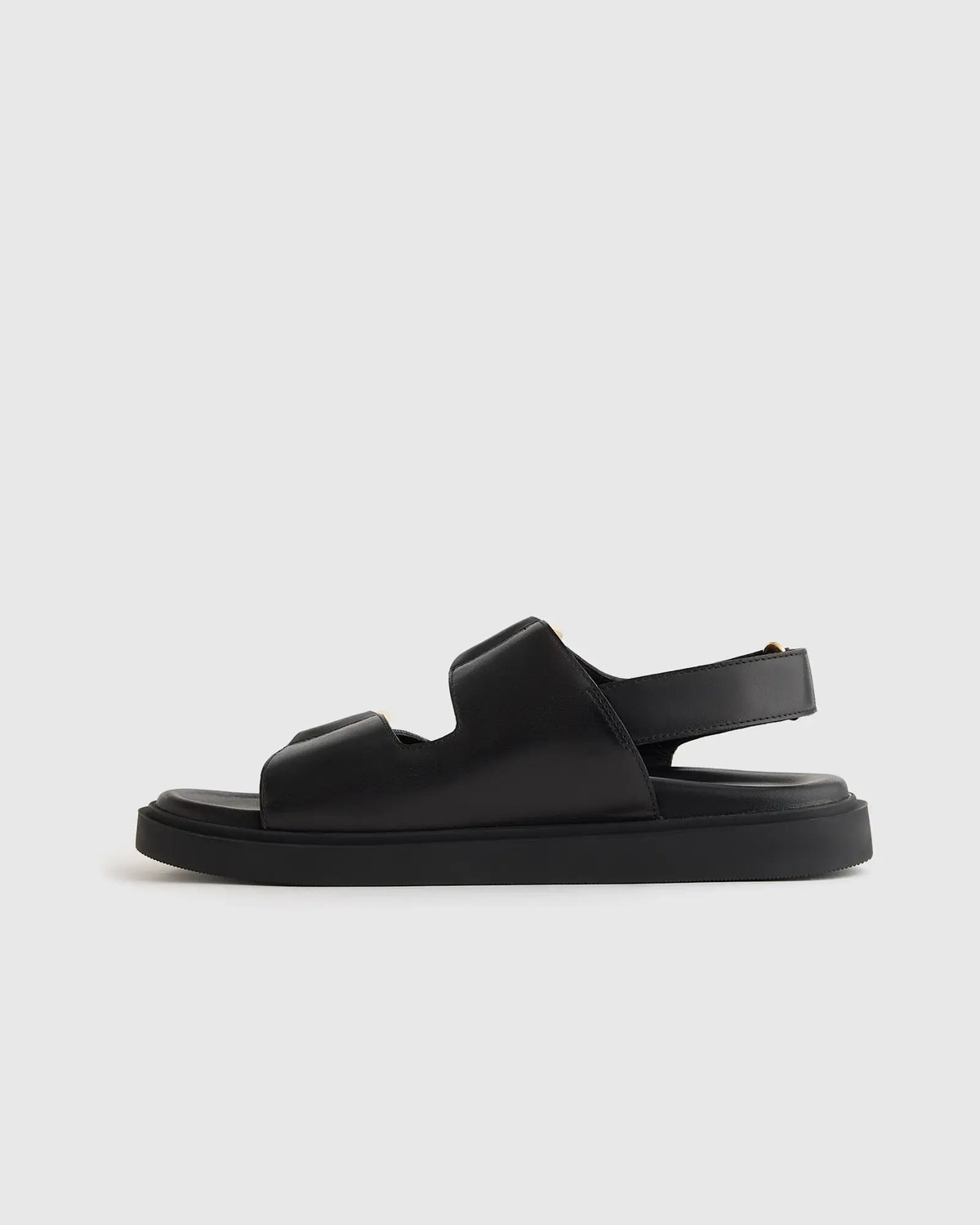 Italian Leather Double Buckle Slingback Sandal - US 4120