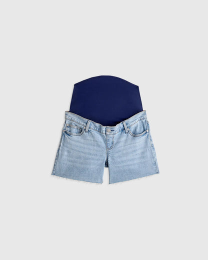 Lila Stretch Maternity Vintage Shorts - US 4604