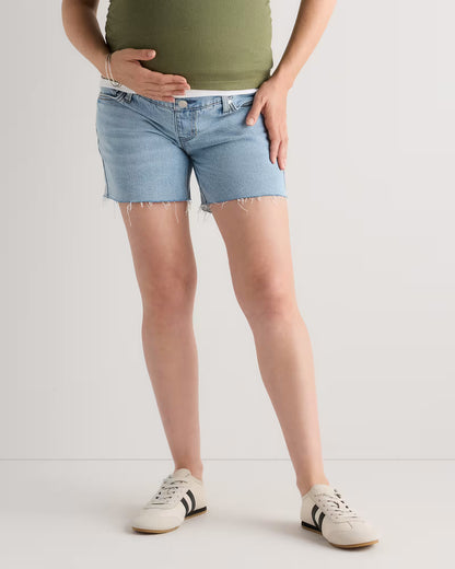 Lila Stretch Maternity Vintage Shorts - US 4604