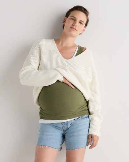 Lila Stretch Maternity Vintage Shorts - US 4604