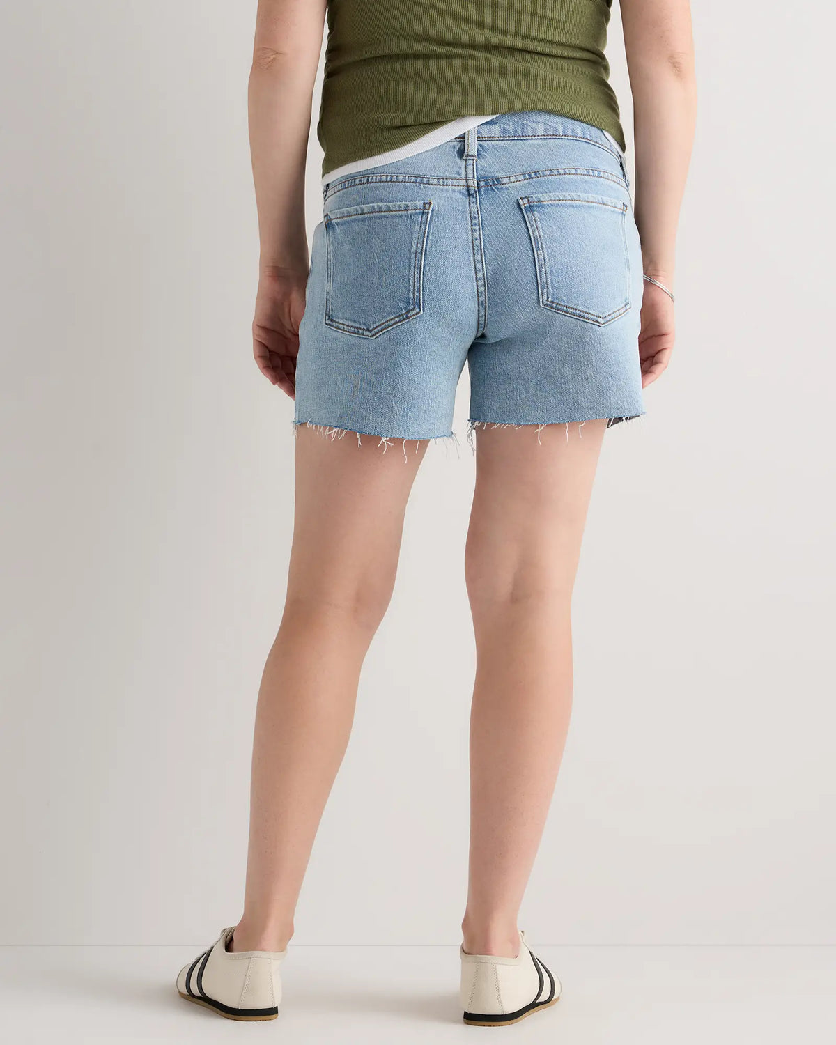 Lila Stretch Maternity Vintage Shorts - US 4604
