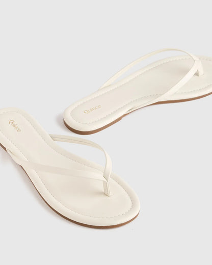 Italian Leather Flip Flops - US 5079