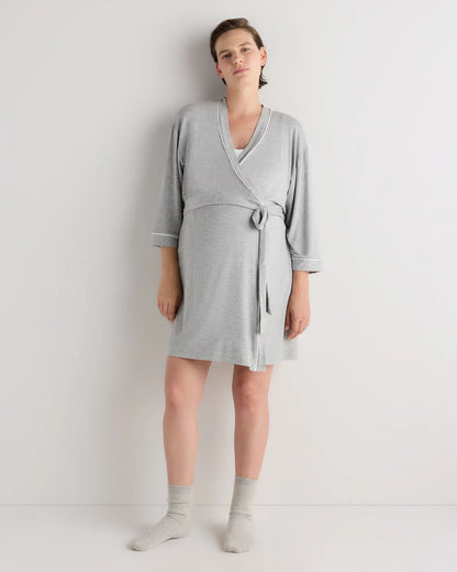 Bamboo Jersey Maternity Robe - US 5275