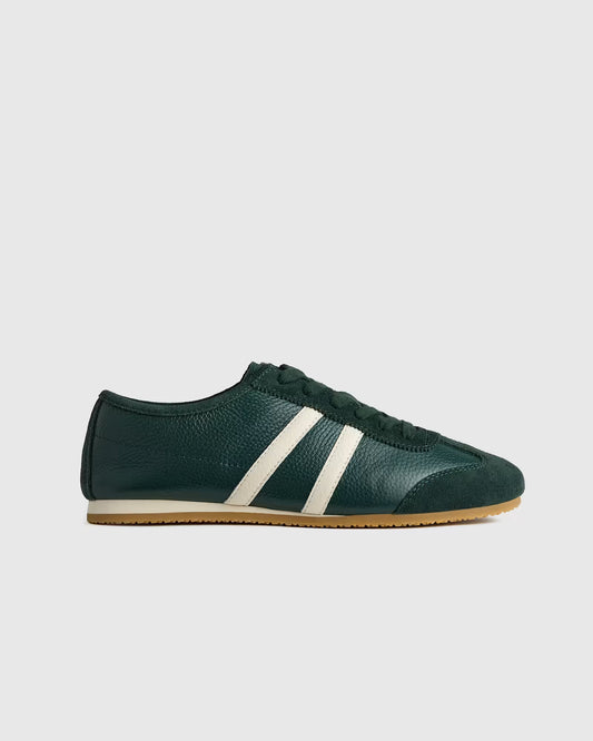Italian Leather & Suede Low Profile Sneaker - US 2028