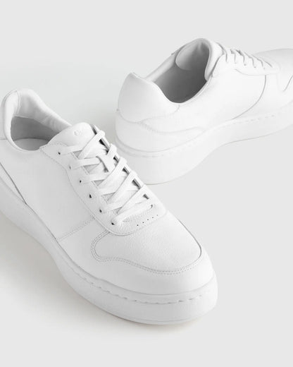 Full-Grain Leather Comfort Court Sneaker - US 1140