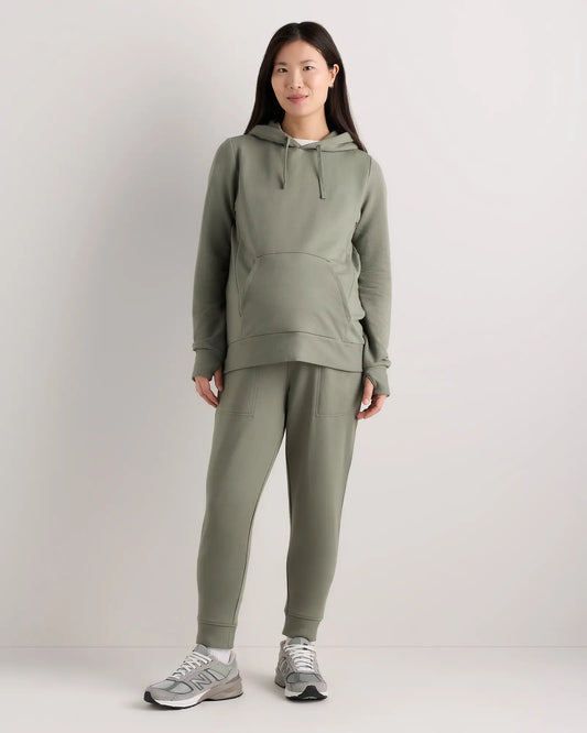 SuperSoft Fleece Maternity & Nursing Hoodie - US 8025