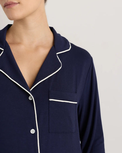Bamboo Jersey Maternity Long Sleeve Pajama Set - US 3831