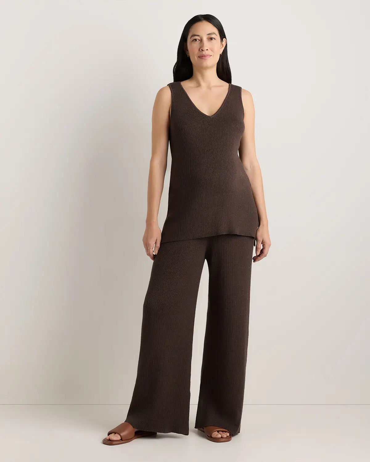 Cotton Cashmere Maternity Wide Leg Pants - US 3677