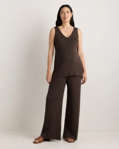 Cotton Cashmere Maternity Wide Leg Pants - US 3677