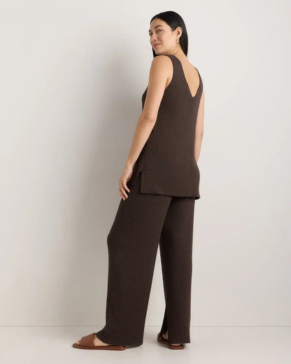 Cotton Cashmere Maternity Wide Leg Pants - US 3677