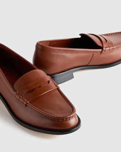 Italian Leather Penny Loafer - US 9923
