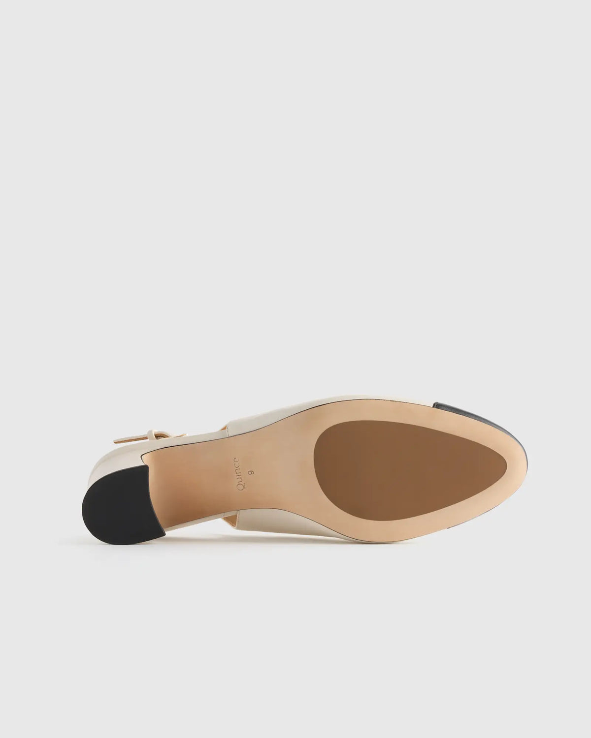 Italian Leather 65mm Cap Toe Slingback - US 6142