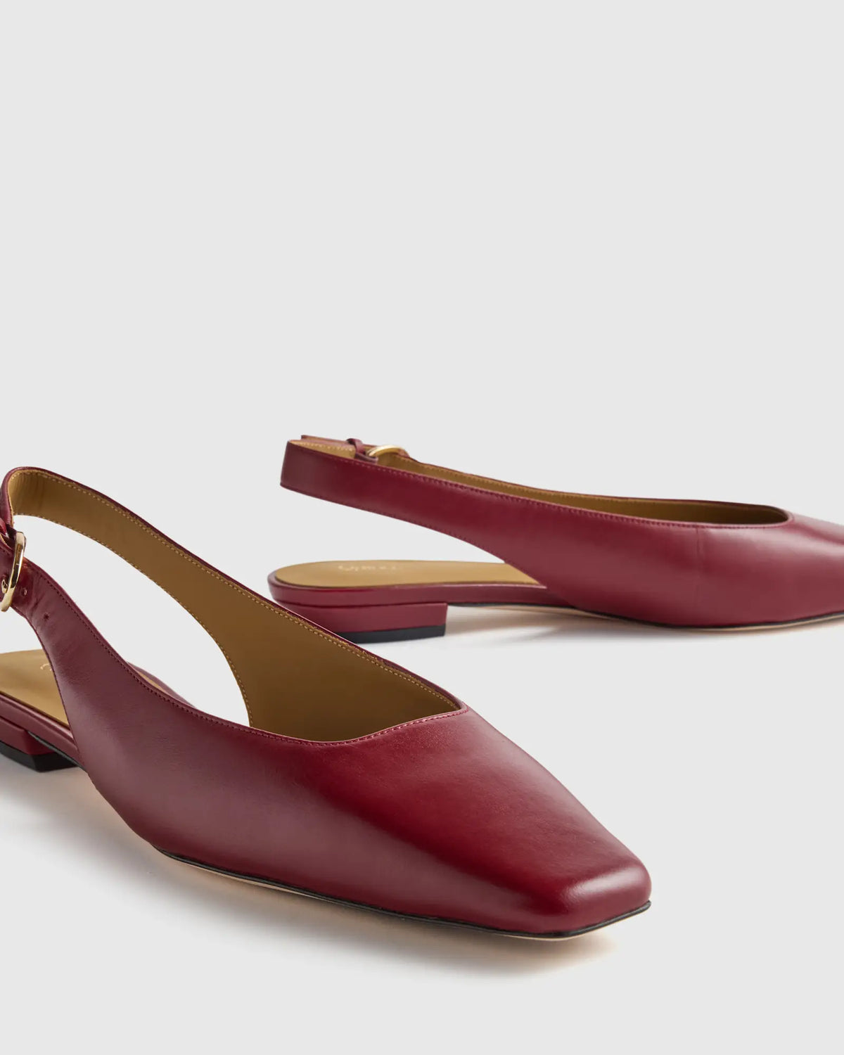 Italian Leather Slingback Flat - US 2365