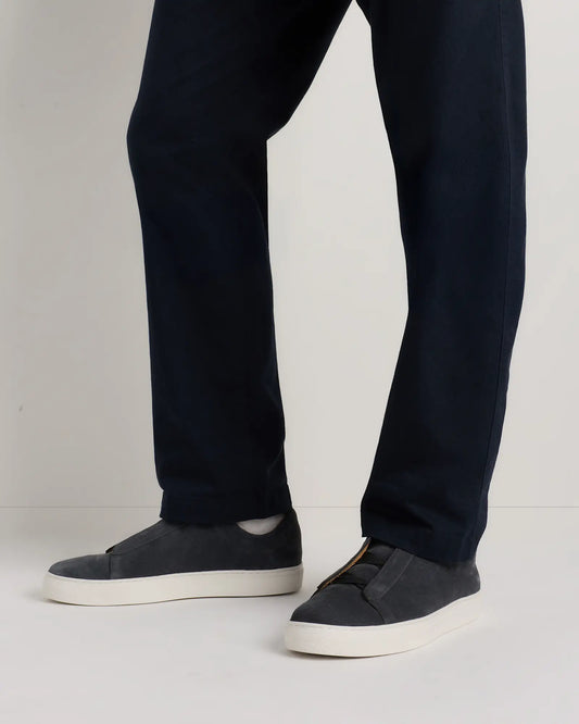 Italian Suede Tailored Sneaker - US 0085