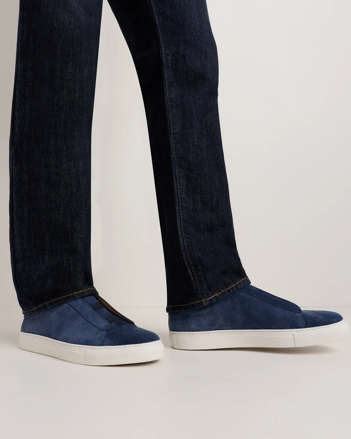 Italian Suede Tailored Sneaker - US 8283