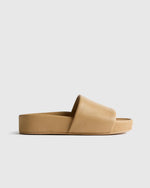 Italian Leather Platform Slide Sandal - US 9509