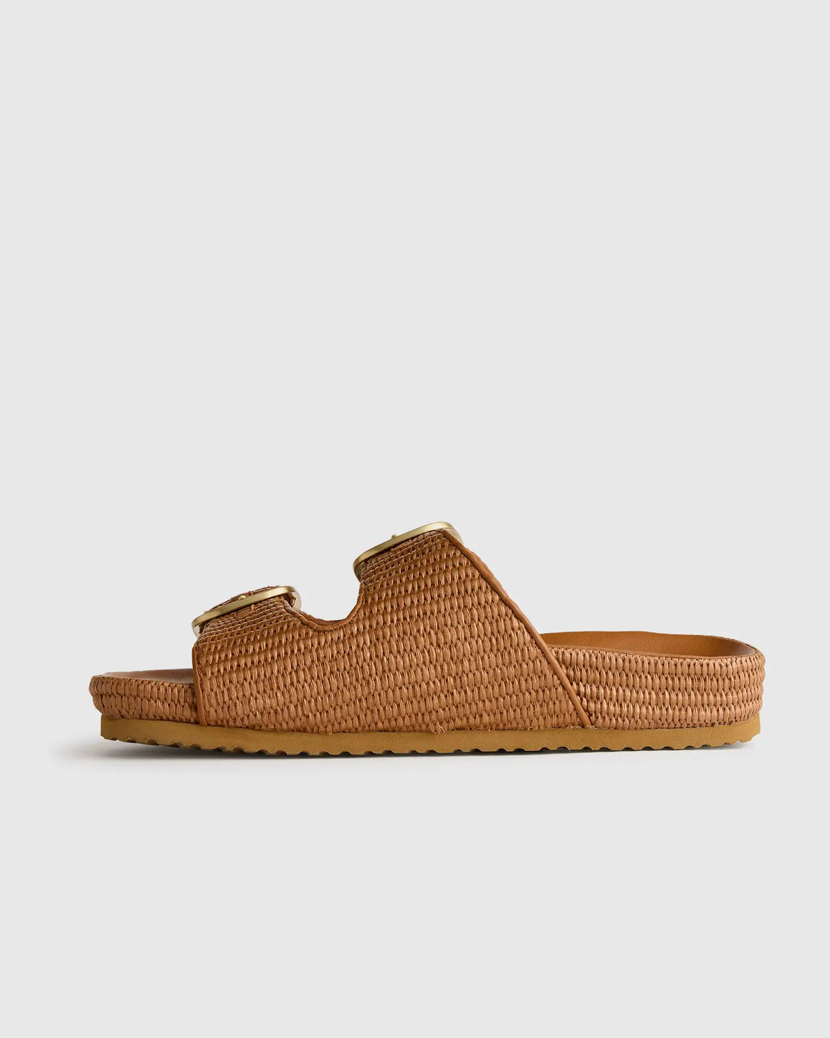 Raffia Double Buckle Sandal - US 4478