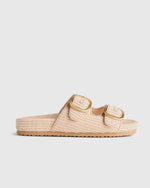 Raffia Double Buckle Sandal - US 0548