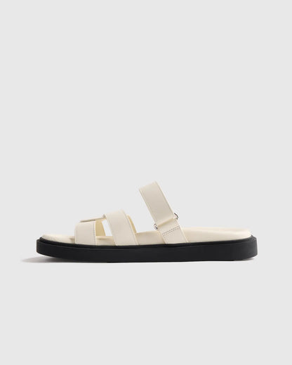 Italian Leather Sport Slide Sandal - US 7855