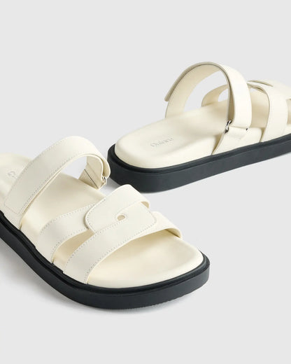 Italian Leather Sport Slide Sandal - US 7855