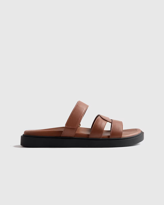 Italian Leather Sport Slide Sandal - US 7023