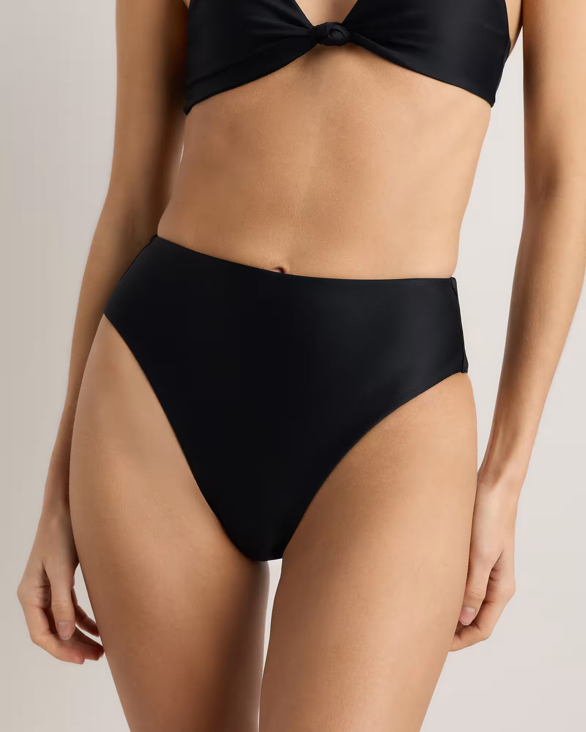 Italian High-Rise High-Leg Bikini Bottom - US 8762