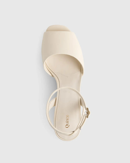 Italian Leather Platform 115mm Block Heel - US 5303